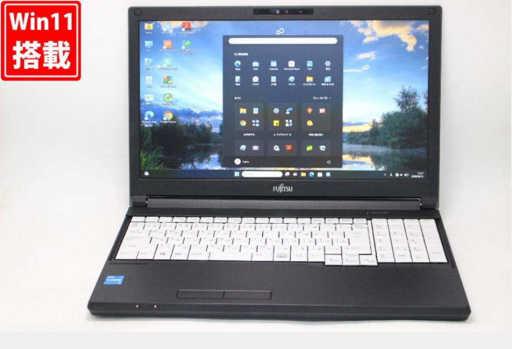 良品 フルHD 15.6型 Fujitsu LIFEBOOK A5512KX Windows11 10コア 第12世代 i5-1235U 8GB NVMe 256GB-SSD カメラ 無線Wi-Fi6 Office付き 中古パソコン 管:1725v