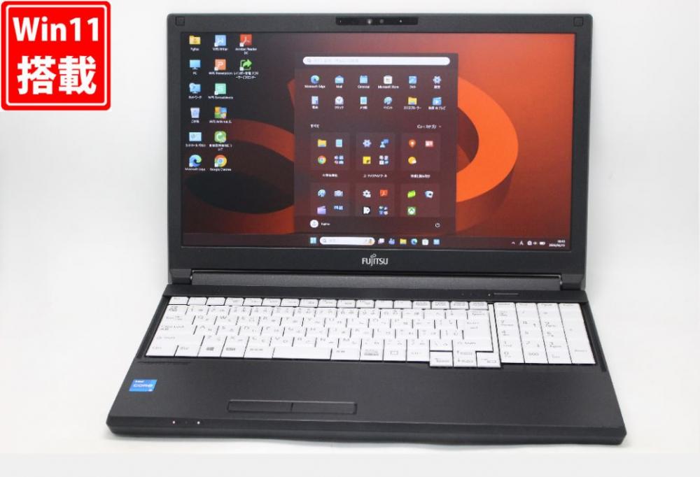 良品 フルHD 15.6型 Fujitsu LIFEBOOK A5512KX Windows11 10コア 第12世代 i5-1235U 8GB NVMe 256GB-SSD カメラ 無線Wi-Fi6 Office付き 中古パソコン 管:1844v