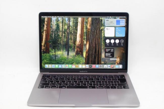 良品 2K対応 13.3型 Apple MacBook Pro A1989 (Touch Bar 2019)グレー macOS 15 Sequoia(正規Win11追加可) 八世代 i5-8279u 8GB NVMe 256GB-SSD カメラ 無線 中古パソコン 管:1003k