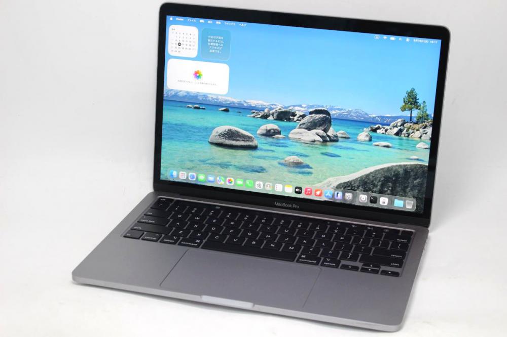 中古良品 2K液晶 13.3型 Apple MacBook Pro A2251(2020年 Touch Bar) グレー macOS 26 Tahoe(正規Win11追加可) 第10世代 i7-1068NG7 16GB NVMe 512GB-SSD カメラ 無線 中古パソコン 管:1635h