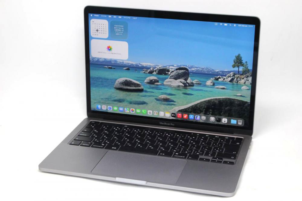 充放電回数37回 中古美品 2K液晶 13.3型 Apple MacBook Pro A2251 (2020,TouchBar) グレー macOS 26 Tahoe(正規Win11追加可) 第10世代 i7-1068NG7 32GB NVMe 1TB-SSD カメラ 無線 管:1720h