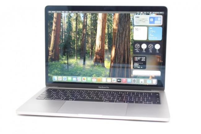 中古美品 2K対応 13.3型 Apple MacBook Pro A1989 (TouchBar2019) グレー macOS 15 Sequoia(正規Win11追加可) 八世代 i5-8279U 16GB NVMe 512GB-SSD カメラ 無線 中古パソコン 管:1827r