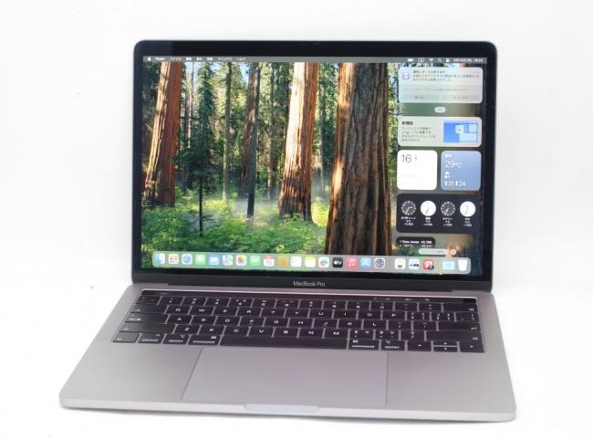 良品 2K対応 13.3型 Apple MacBook Pro A1989 (Touch Bar 2019)グレー macOS 15 Sequoia(正規Win11追加可) 八世代 i5-8279u 8GB NVMe 256GB-SSD カメラ 無線 中古パソコン 管:0905k