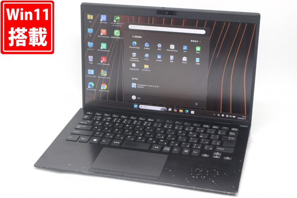 中古 フルHD 14型 SONY VAIO Pro PK VJPK218 Windows11 第11世代 i5-1135G7 16GB NVMe 256GB-SSD カメラ 無線Wi-Fi6 Office付き 中古パソコン 管:1331h