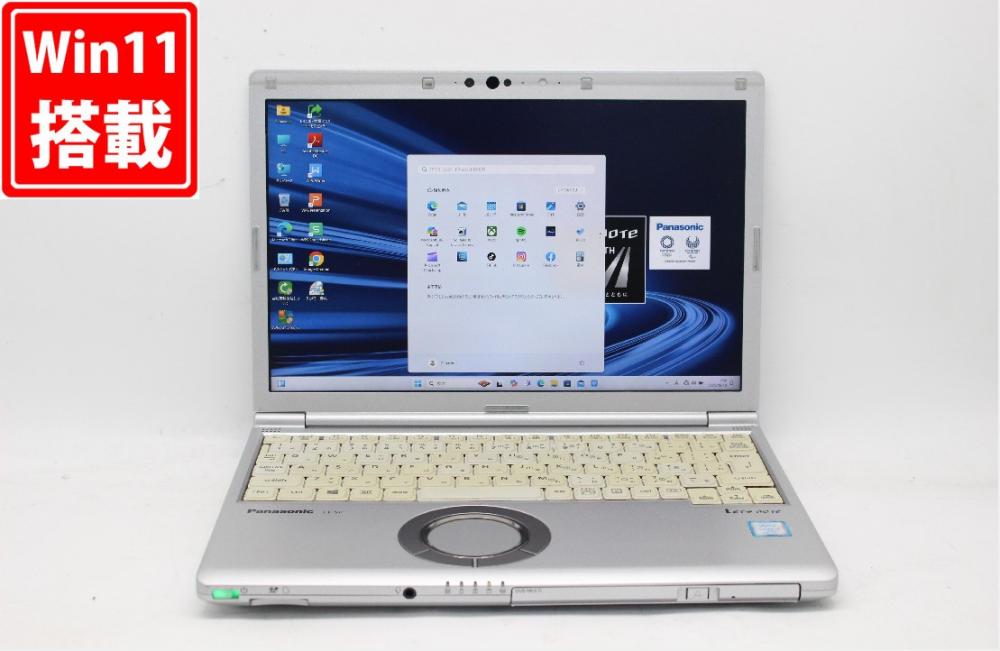 中古 フルHD対応WUXGA 12.1型 Panasonic Let's note CF-SV7UFKVS Windows11 八世代 i7-8650U 16GB 512GB-SSD カメラ LTE 無線 Office付 中古パソコン 管:1005j