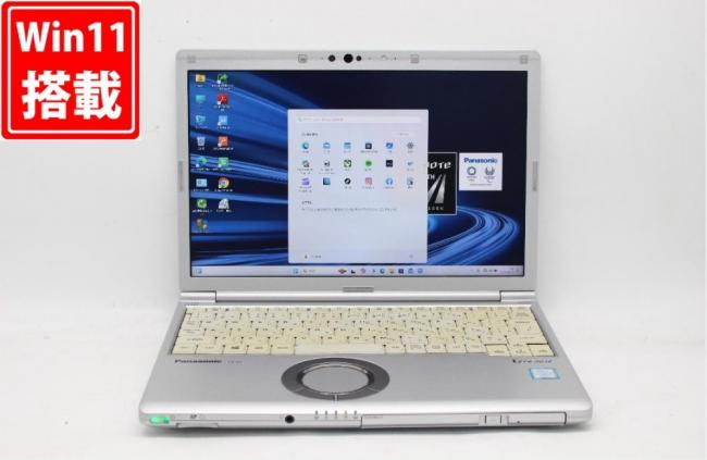 中古 フルHD対応WUXGA 12.1型 Panasonic Let's note CF-SV7UFKVS Windows11 八世代 i7-8650U 16GB 512GB-SSD カメラ LTE 無線 Office付 中古パソコン 管:1005j