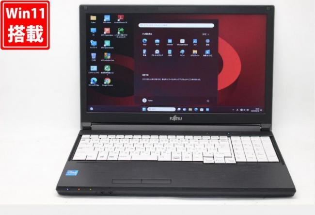 新品256GB-SSD 良品 15.6型 Fujitsu LIFEBOOK A5511G Windows11 第11世代 i5-1135G7 8GB カメラ 無線 Office付 中古パソコン  管:1032v