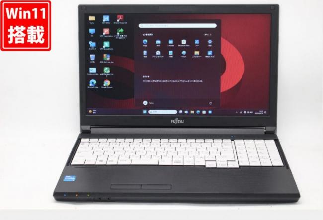 新品256GB-SSD 良品 15.6型 Fujitsu LIFEBOOK A5511G Windows11 第11世代 i5-1135G7 8GB カメラ Office付 中古パソコン 税無 管:1308v