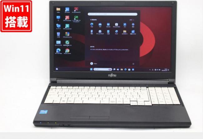 新品256GB-SSD 良品 15.6型 Fujitsu LIFEBOOK A5511G Windows11 第11世代 i5-1135G7 8GB カメラ Office付 中古パソコン 税無 管:1351v