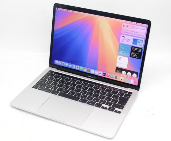 美品 2K対応 13.3型 Apple MacBook A2289 2020 (Touch Bar) macOS 15 Sequoia(正規Win11追加可) 八世代 i5-8257U 8GB NVMe 256GB-SSD カメラ 無線 中古パソコン 管:1319s