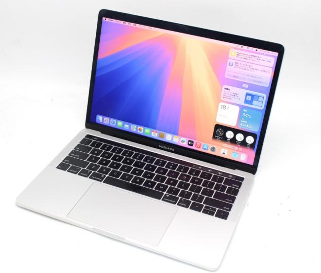中古 2K対応 13.3型 Apple MacBook Pro A1989 Mid-2018 (Touch Bar) macOS 15 Sequoia(正規Win11追加可) 八世代 i5-8259U 8GB NVMe 256GB-SSD カメラ 無線 中古パソコン 管:1409s
