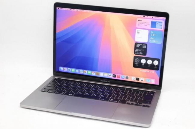 良品 2K対応 13.3型 Apple MacBook Pro A2251 (2020,TouchBar) グレー macOS 15 Sequoia(正規Win11追加可) 第10世代 i5-1038NG7 16GB NVMe 1TB-SSD カメラ 無線 中古パソコン 管:1437h
