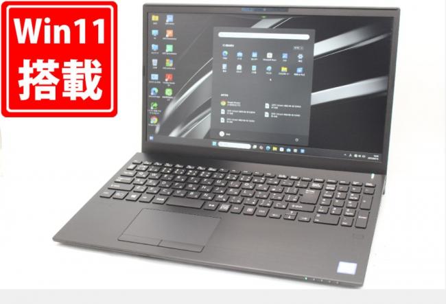 新品256GB-SSD 良品 フルHD 15.6型 SONY VAIO Pro VJPH22C11N Windows11 九世代 i5-9300H 8GB カメラ 無線 Office付 中古パソコン 管:1633m
