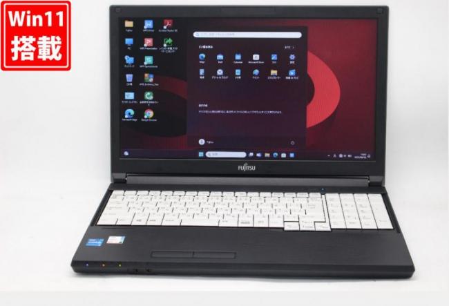 新品256GB-SSD 良品 15.6型 Fujitsu LIFEBOOK A5511G Windows11 第11世代 i5-1135G7 8GB カメラ Office付 中古パソコン 税無 管:1619v