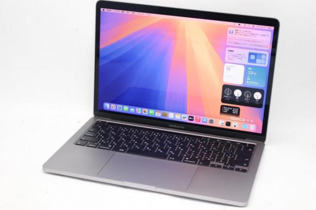 良品 2K対応 13.3型 Apple MacBook A2289 2020 (Touch Bar)グレー macOS 15 Sequoia(正規Win11追加可) 八世代 i5-8257U 8GB NVMe 256GB-SSD カメラ 無線 中古パソコン 管:1643h