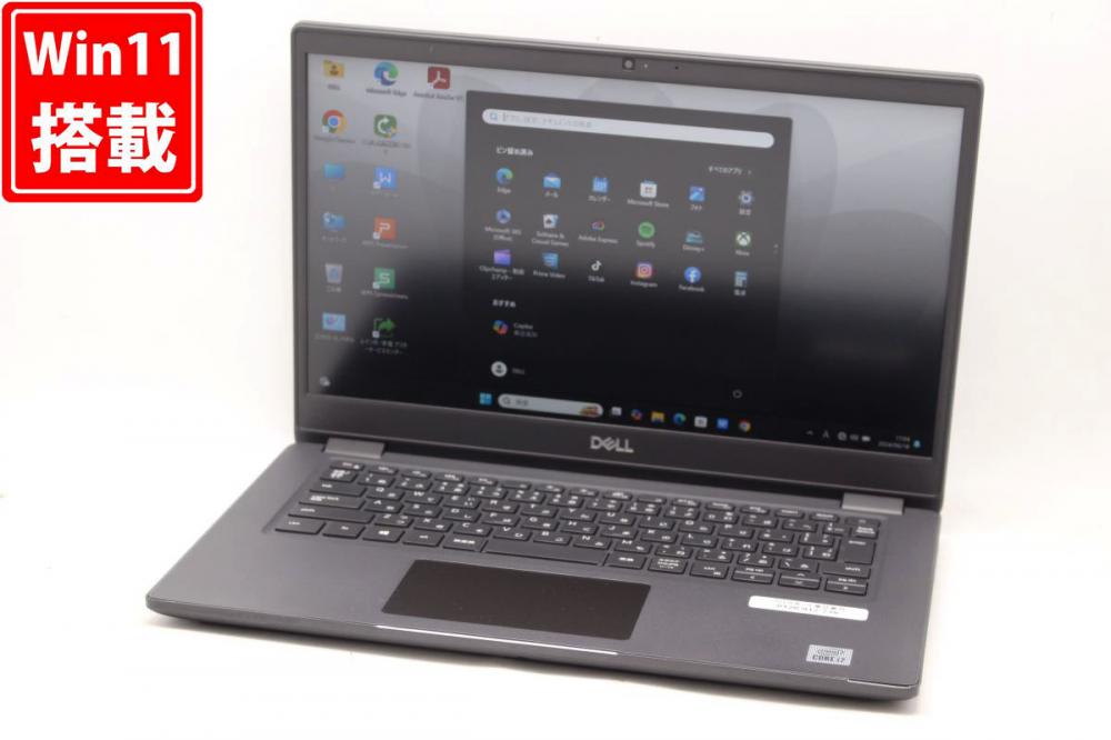 中古良品 フルHD 14型 Dell Latitude 3410 Windows11 10世代 i7-10510u 16GB NVMe 256GB-SSD カメラ 無線 Office付 中古パソコン 管:1708h