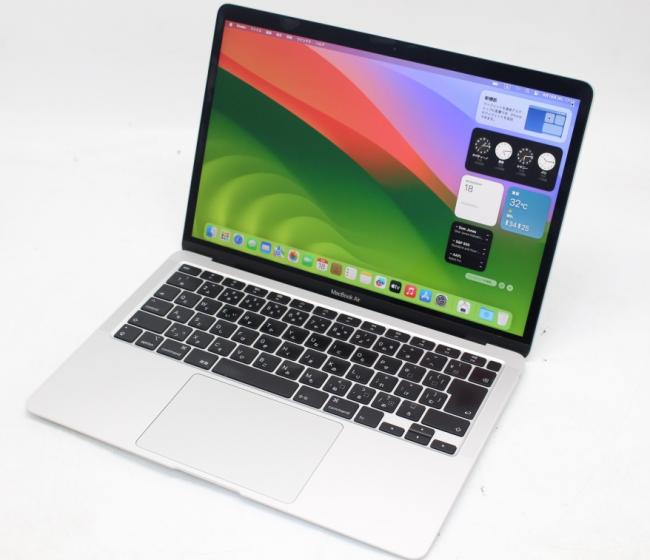 良品 2K対応 13.3型 Apple MacBook Air A2179 2020 macOS 15　Sequoia(正規Win11追加可) 第10世代 i3-1000NG4 16GB NVMe 256GB-SSD カメラ 無線 中古パソコン 管:1655s