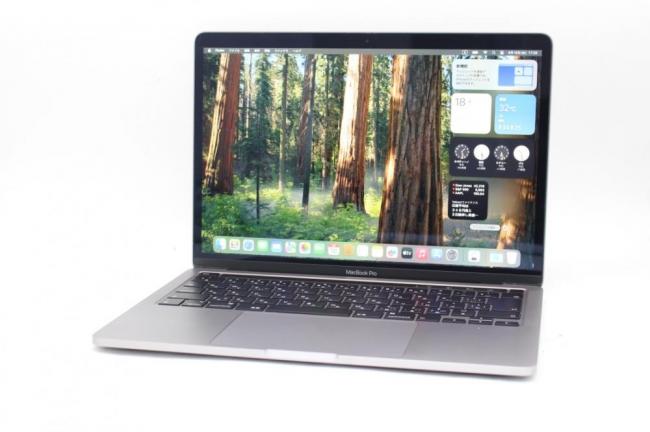 美品 2K対応 13.3型 Apple MacBook A2289 2020 (Touch Bar)グレー macOS 15 Sequoia(正規Win11追加可) 八世代 i5-8257U 8GB NVMe 256GB-SSD カメラ 無線 中古パソコン 管:1734r