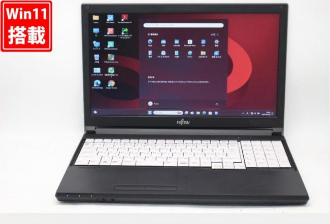 新品256GB-SSD 中古美品 15.6型 Fujitsu LIFEBOOK A5511G Windows11 第11世代 i5-1135G7 8GB カメラ Office付 中古パソコン  管:1805v