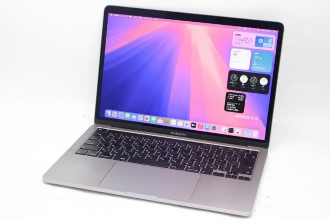 中古美品 2K対応 13.3型 Apple MacBook A2289 2020 (Touch Bar)グレー macOS 15 Sequoia(正規Win11追加可) 八世代 i5-8257U 8GB NVMe 256GB-SSD カメラ 無線 中古パソコン 管:1809h