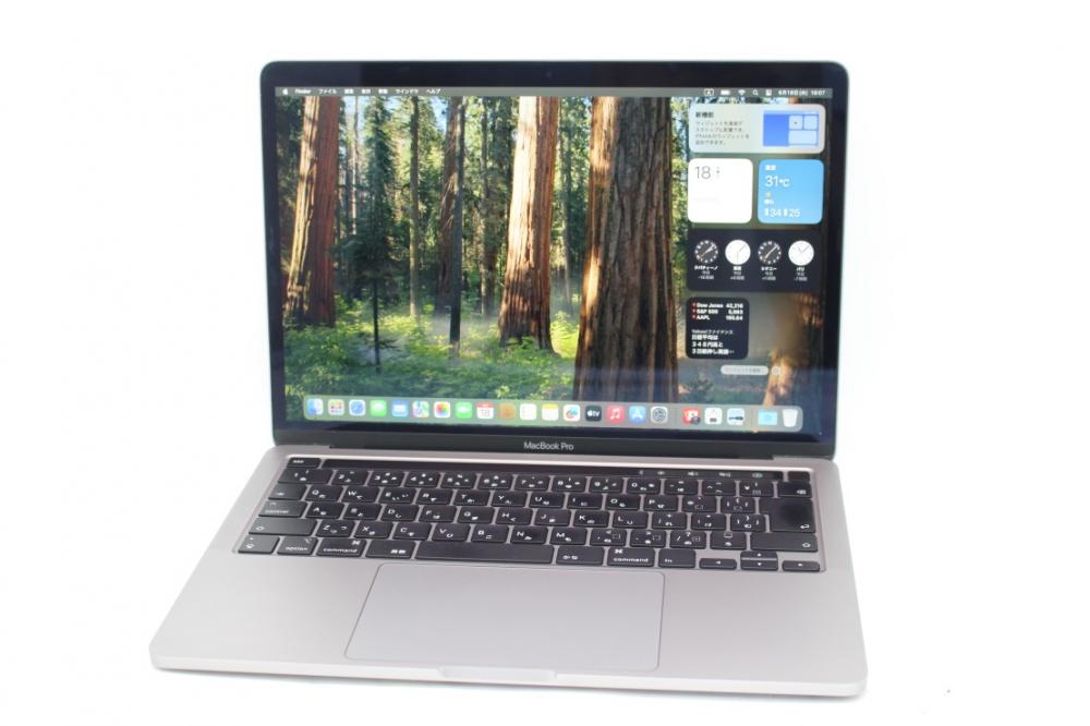 良品 2K対応 13.3型 Apple MacBook Pro A2289 (Touch Bar2020)グレー macOS 15 Sequoia(正規Win11追加可) 八世代 i5-8257u 8GB NVMe 256GB-SSD カメラ 無線 中古パソコン 管:1755k