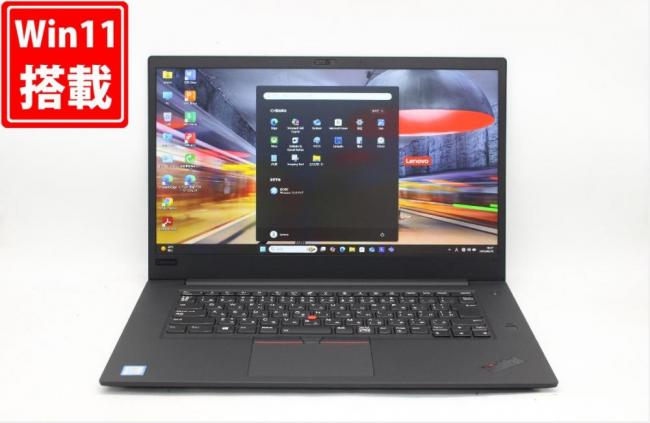 美品 フルHD 15.6型 Lenovo ThinkPad P1 Windows11 八世代 i7-8750H 32GB NVMe 512GB-SSD NVIDIA Quadro P1000 カメラ 無線 Office付 中古パソコン 管:1836j