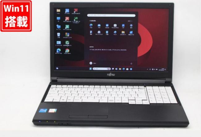 新品256GB-SSD 良品 15.6型 Fujitsu LIFEBOOK A5511G Windows11 第11世代 i5-1135G7 8GB カメラ Office付 中古パソコン 税無 管:1843v