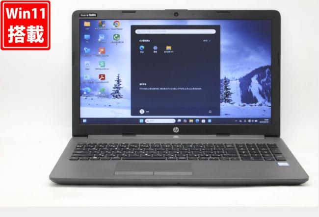 NVMe 新品256GB-SSD + 500GB-HDD 中古美品 15.6型 HP Notebook 250G7 Windows11 八世代 i5-8265U 8GB カメラ 無線 Office付 中古パソコン 管:1006r