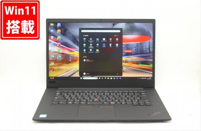 美品 フルHD 15.6型 Lenovo ThinkPad P1 Windows11 八世代 i7-8750H 32GB NVMe 512GB-SSD NVIDIA Quadro P1000 カメラ 無線 Office付 中古パソコン 管:0927j