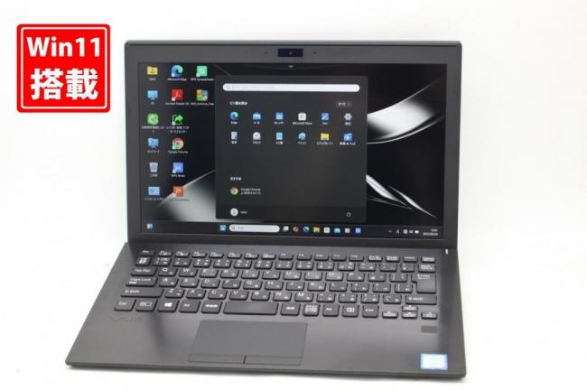 良品 フルHD 11.6型 SONY VAIO VJS112C11N Windows11 八世代 i7-8550u 8GB NVMe 256GB-SSD カメラ 無線 Office付 中古パソコン 管:1255k