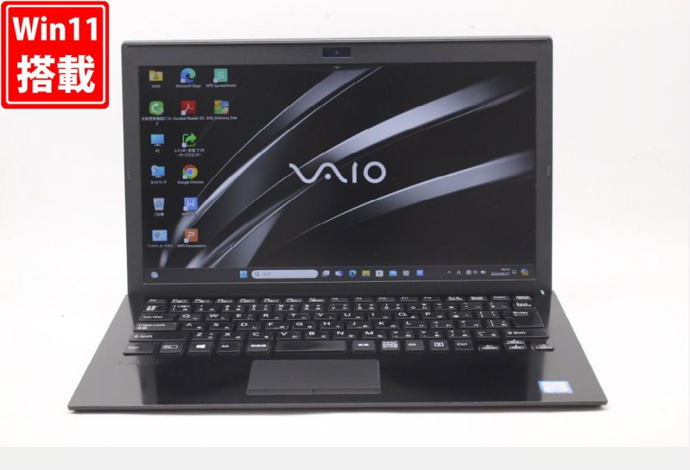 レインボー家電 / 良品 フルHD 13.3型 SONY VAIO VJPG11C11N Windows11 八世代 i5-8250U 8GB  256GB-SSD カメラ 無線 Office付 中古パソコン 税無 管:1015w