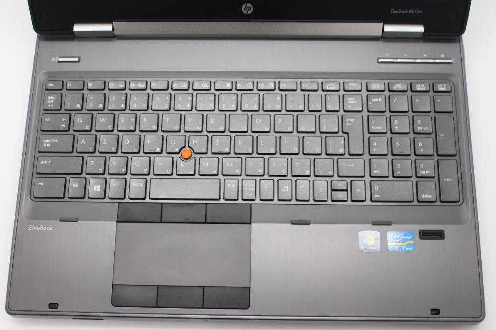  中古 フルHD 15.6型 HP EliteBook 8570W Windows11 三世代 i7-3720QM 16GB 500GB Quadro K2000M 無線 Office付 中古パソコン 税無