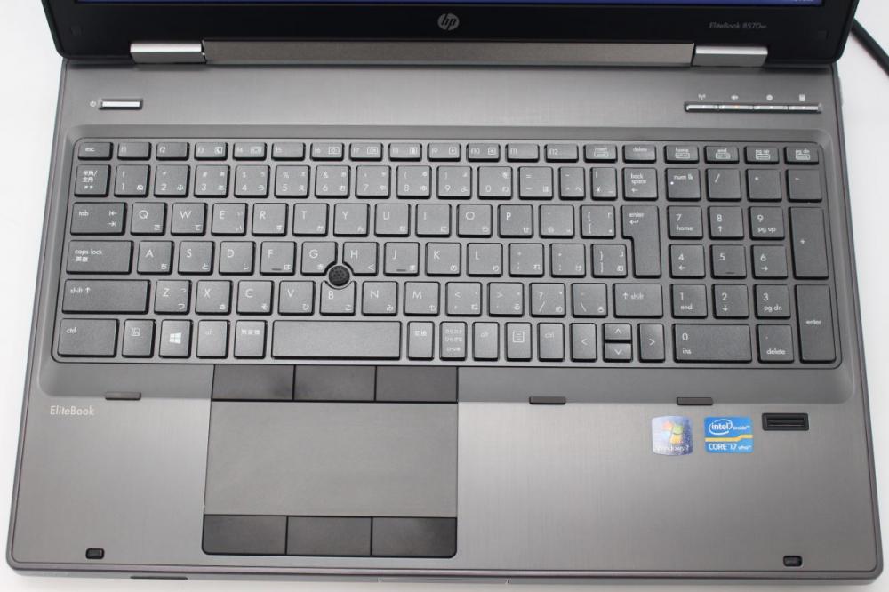  訳有 フルHD 15.6型 HP EliteBook 8570W Windows11 三世代 i7-3720QM 16GB 500GB Quadro K2000M 無線 Office付 中古パソコン 税無