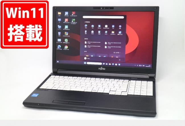 充放電回数1回 中古良品 15.6型 Fujitsu LIFEBOOK A5512K Windows11 10コア 第12世代 i5-1245U 8GB NVMe 512GB-SSD カメラ 無線Wi-Fi6 Office付き 中古パソコン 管:1366m