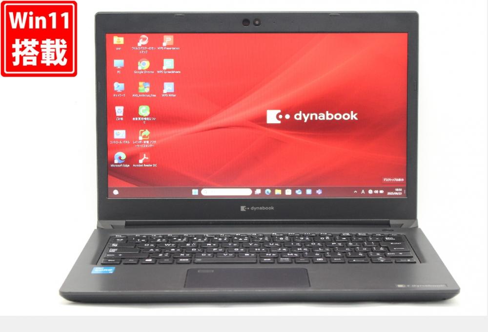 良品 フルHD 13.3型 TOSHIBA dynabook SZLSB Windows11 第11世代 i3-1115g4 8GB NVMe 256GB-SSD カメラ 無線Wi-Fi6 Office付 中古パソコン 管:0913r