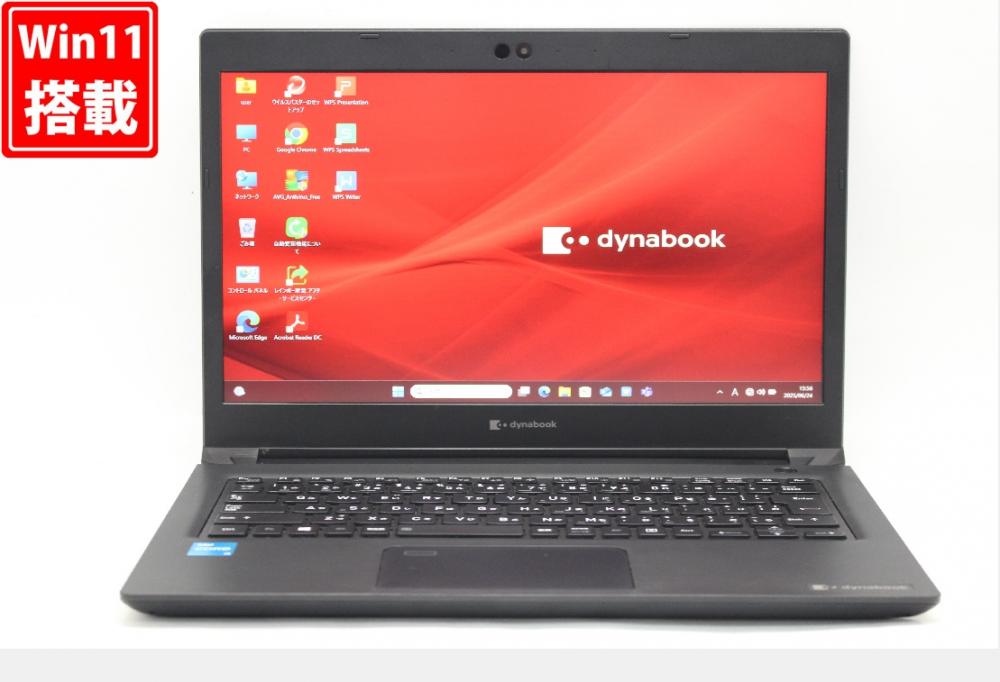 良品 フルHD 13.3型 TOSHIBA dynabook SZLSB Windows11 第11世代 i3-1115g4 8GB NVMe 256GB-SSD カメラ 無線Wi-Fi6 Office付 中古パソコン 管:1600r