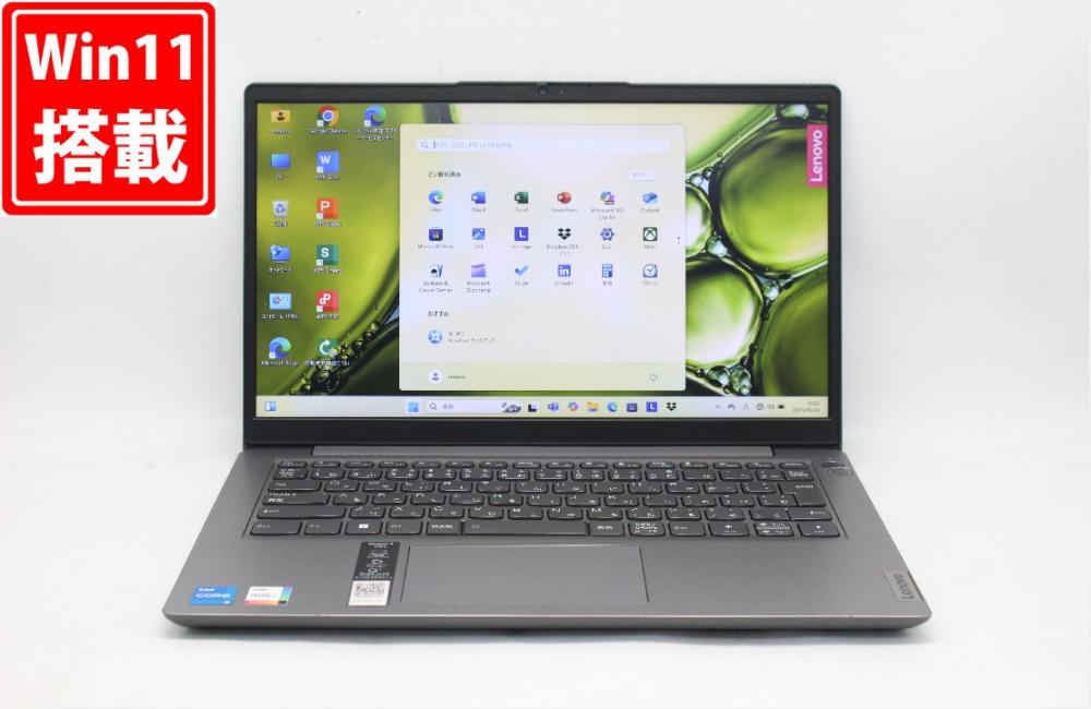 中古美品 フルHD 14型 Lenovo Ideapad 3 14ITL6 Windows11 第11世代 i5-1135G7 16GB NVMe 256GB-SSD カメラ 無線Wi-Fi6 Office付き 中古パソコン 管:1721j