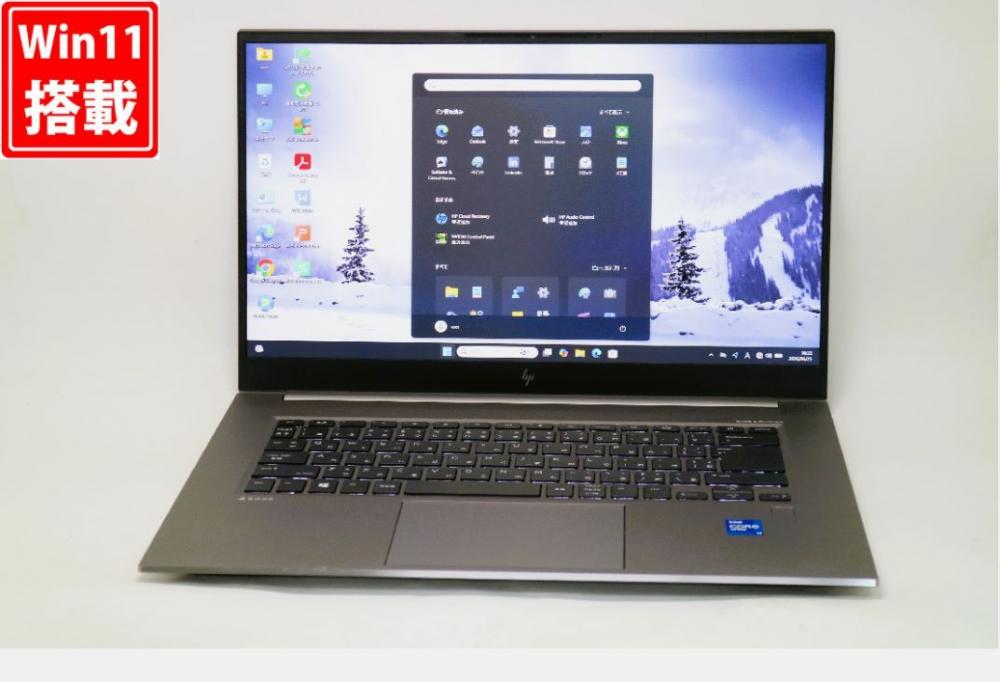 ゲーミングPC 使用581時間 良品 フルHD 15.6型 HP ZBook Studio 15.6 G8 Windows11 8コア 第11世代 i7-11850H 32GB NVMe 1TB-SSD NVIDIA RTX A2000 Laptop カメラ 無線Wi-Fi6 Office付き 中古
