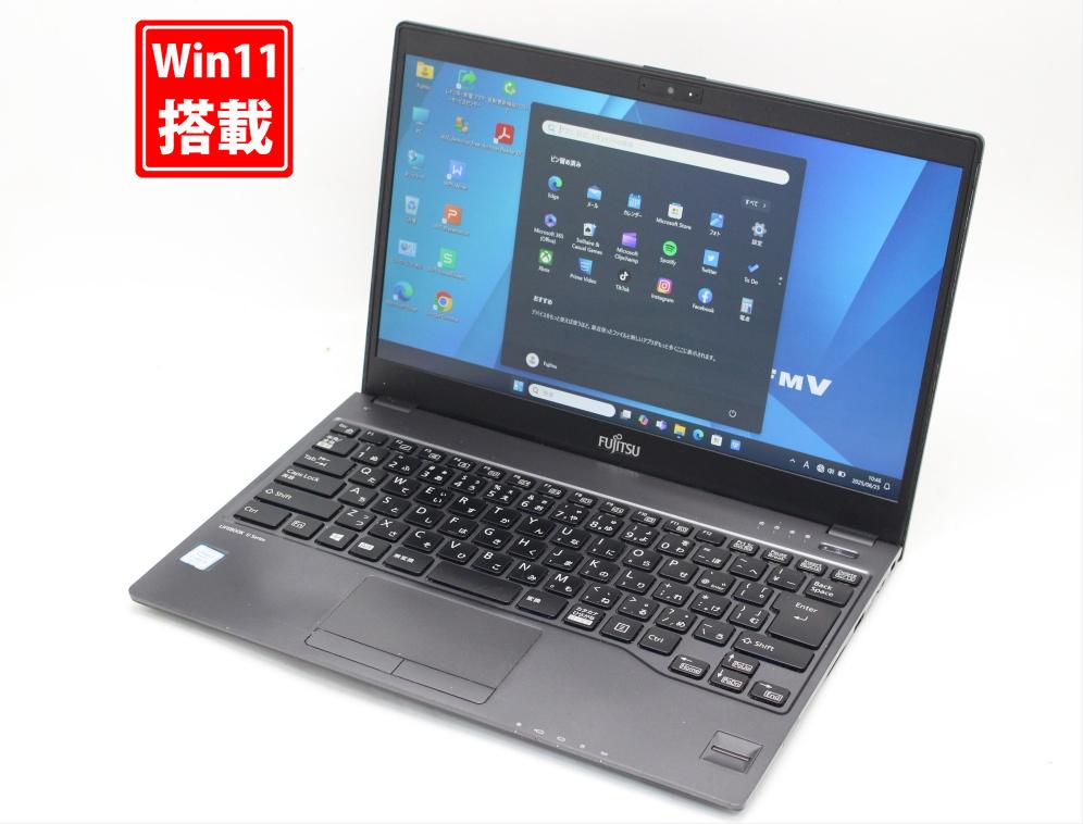 中古良品 フルHD 13.3型 Fujitsu LIFEBOOK U938S Windows11 第8世代 i5-8350U 8GB 256GB-SSD カメラ 無線 Office付き 中古パソコン 管:1020s