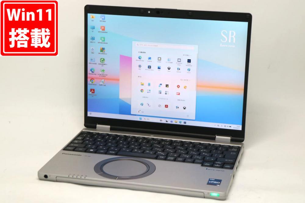 使用1480時間 中古 フルHD 12.4型 Panasonic Let’s note CF-SR4RDAAS グレー Windows11 10コア 第13世代 i5-1345u 16GB NVMe 256GB-SSD カメラ 無線Wi-Fi6 Office付き 中古パソコン 管:1109h
