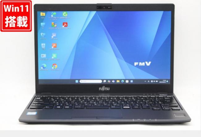 中古良品 フルHD 13.3型 Fujitsu LIFEBOOK U938 Windows11 八世代 i5-8350u 8GB 256GB-SSD カメラ 無線 Office付 中古パソコン  管:1747r