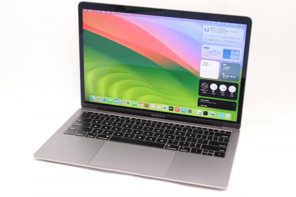 中古 2K対応 13.3型 Apple MacBook Air A1932 (2018年) グレー macOS 14 sonoma(正規Win11追加可) 八世代 i5-8210Y 8GB NVMe 1.5TB-SSD カメラ 無線 中古パソコン 管:1425h