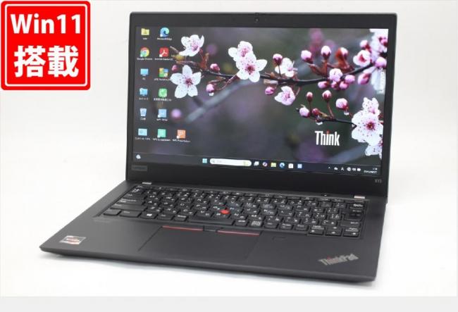 中古良品 フルHD 13.3型 Lenovo ThinkPad X13 Gen1 Windows11 AMD Ryzen5 PRO 4650U 8GB NVMe 256GB-SSD カメラ 無線Wi-Fi6 Office付き 中古パソコン 管:1066w