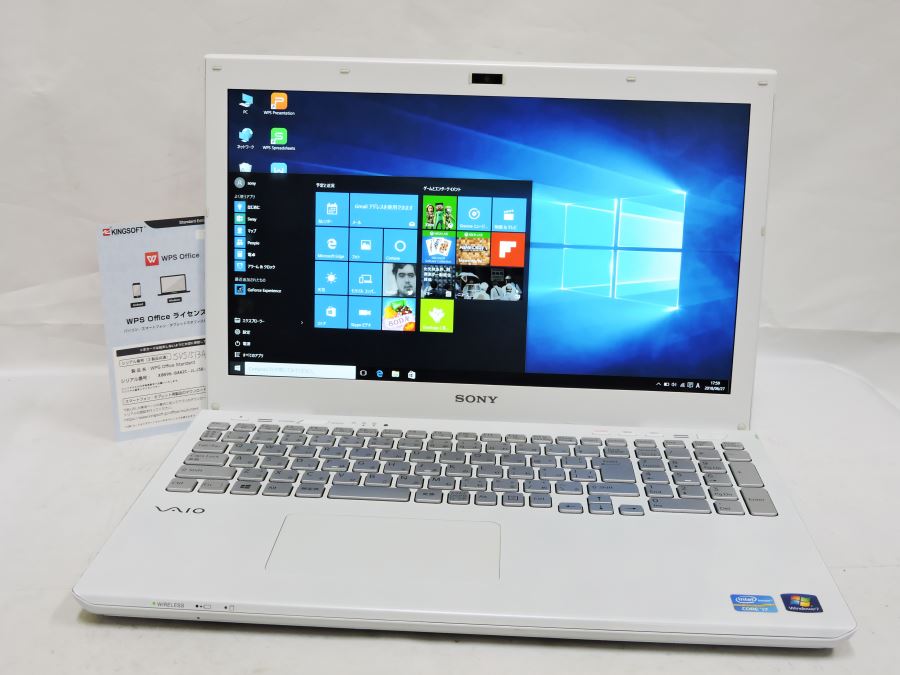 レインボー家電 即日発送可 美品 15 5型 Sony Svs1513ajc Win10 Pro 64bit 三世代 I7 4g 3g 無線 Gt 640m Le カメラ Bluetooth 1080p Kingsoft Office 16 ライセンスカード付 中古ノートパソコン 中古パソコン 中古pc