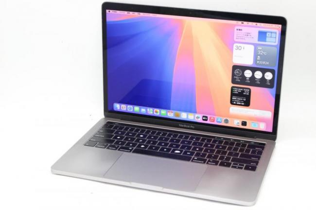 訳有 2K対応 13.3型 Apple MacBook Pro A1990 Touchbar 2018 グレー macOS 15 Sequoia(正規Win11追加可) 第8世代 i7-8557U 16GB NVMe 256GB-SSD カメラ 無線 中古パソコン 管:1513h