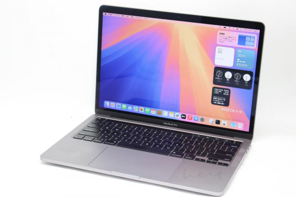 中古 2K対応 13.3型 Apple MacBook Pro A2251 (2020,TouchBar) グレー macOS 15 Sequoia(正規Win11追加可) 第10世代 i5-1038NG7 16GB NVMe 512GB-SSD カメラ 無線 中古パソコン 管:1740h