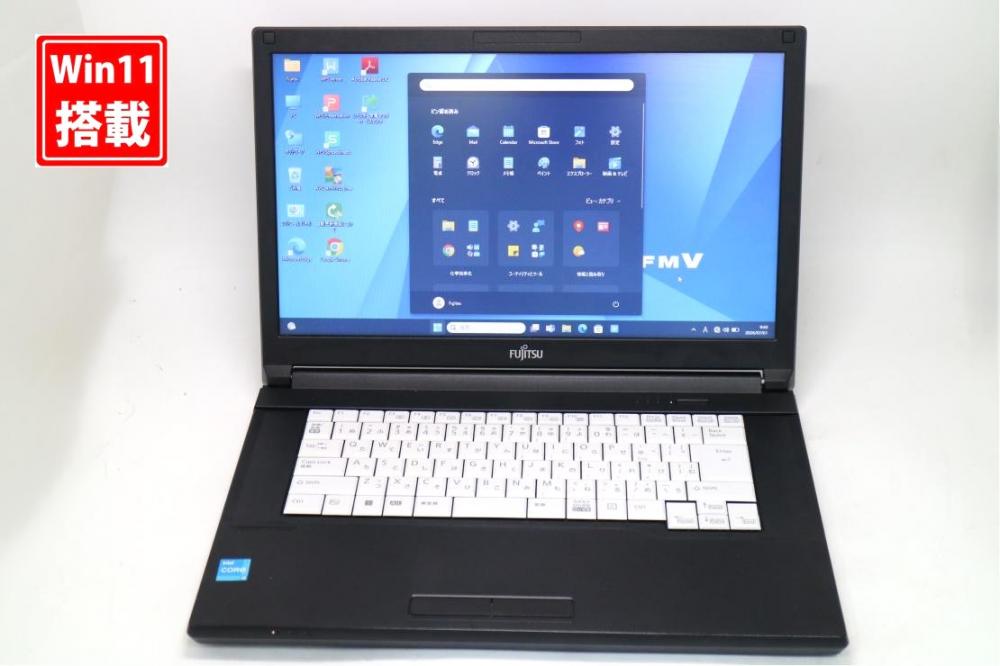 良品 15.6型 Fujitsu LIFEBOOK A5512K Windows11 第12世代 i3-1215u 8GB NVMe 256GB-SSD 無線 Office付き 中古パソコン  管:1155s