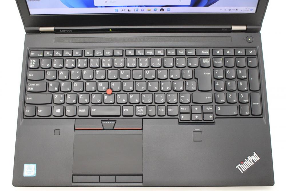 ゲーミングPC  良品(AC欠品) フルHD 15.6型 Lenovo ThinkPad P50 Windows11 六世代 i7-6700HQ 16GB 256GB-SSD NVIDIA Quadro M1000M カメラ 無線 Office付 中古パソコン