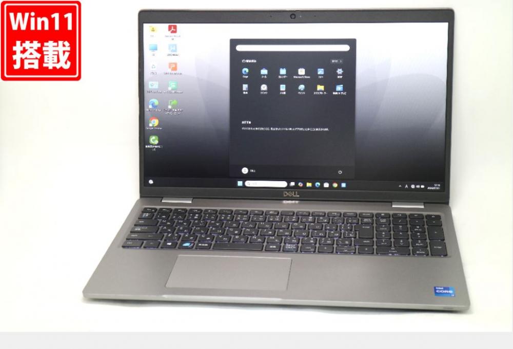 訳有 フルHD 15.6型 DELL Latitude 5520 Windows11 第11世代 i7-1185G7 16GB NVMe 512GB-SSD カメラ 無線Wi-Fi6 Office付き 中古パソコン 管:1704v