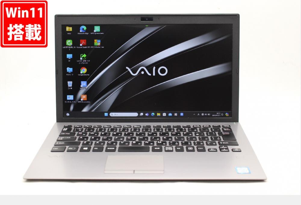 中古 フルHD 13.3型 SONY VAIO VJPG11C11N Windows11 八世代 i5-8250U 8GB 256GB-SSD カメラ 無線 Office付 中古パソコン 税無 管:0901w